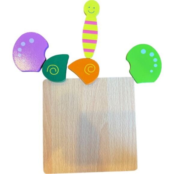 Wooden Butterfly & Airplane Toddler Puzzle Set - Picture 5 of 7